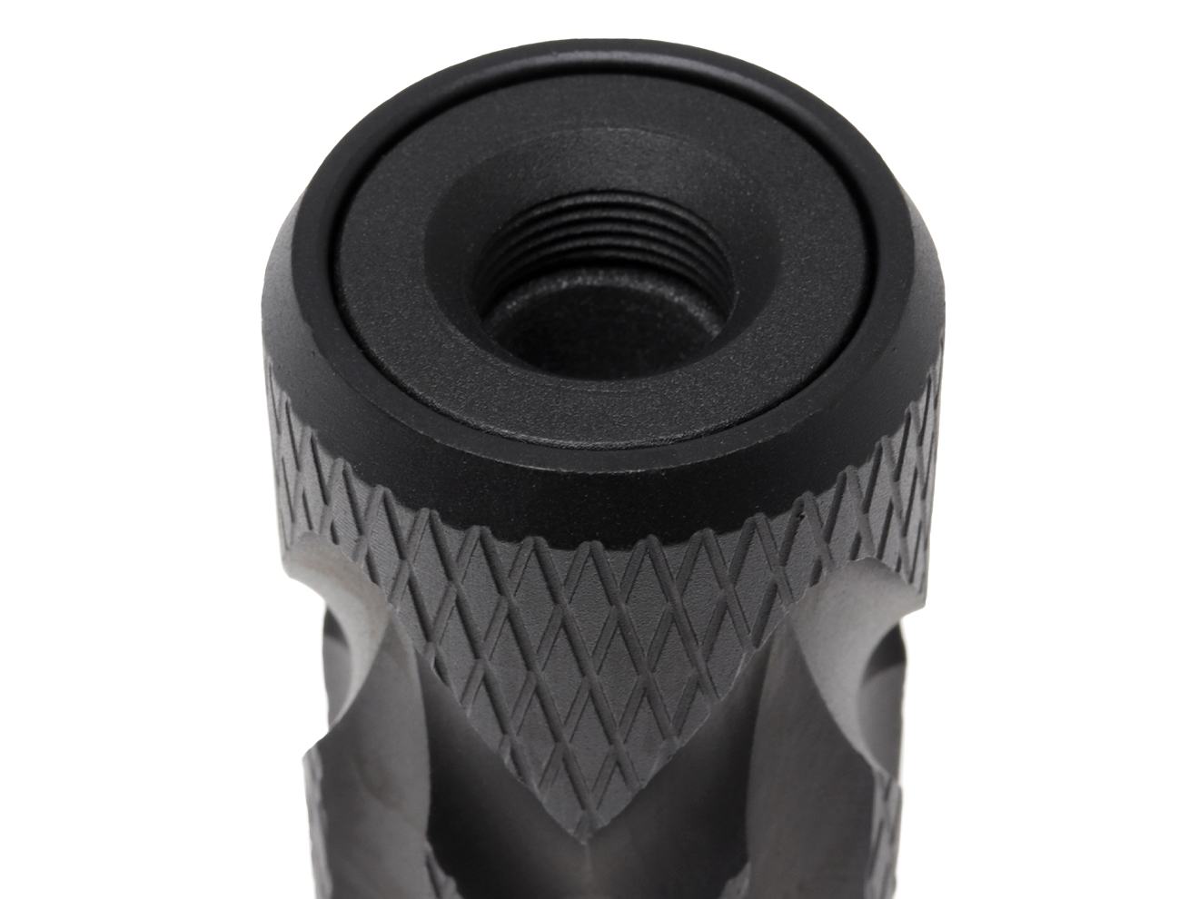 SLONG AIRSOFT 35mm*128mm アルミCNC サプレッサー for 14mmCCW [タイプ：A / B / C / D / E]