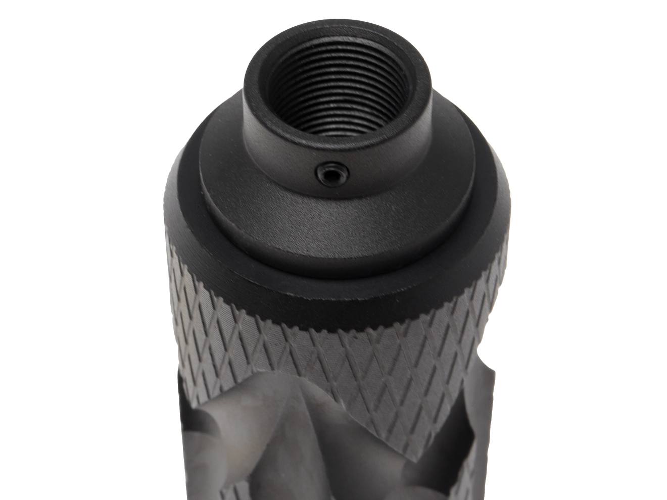 SLONG AIRSOFT 35mm*128mm アルミCNC サプレッサー for 14mmCCW [タイプ：A / B / C / D / E]