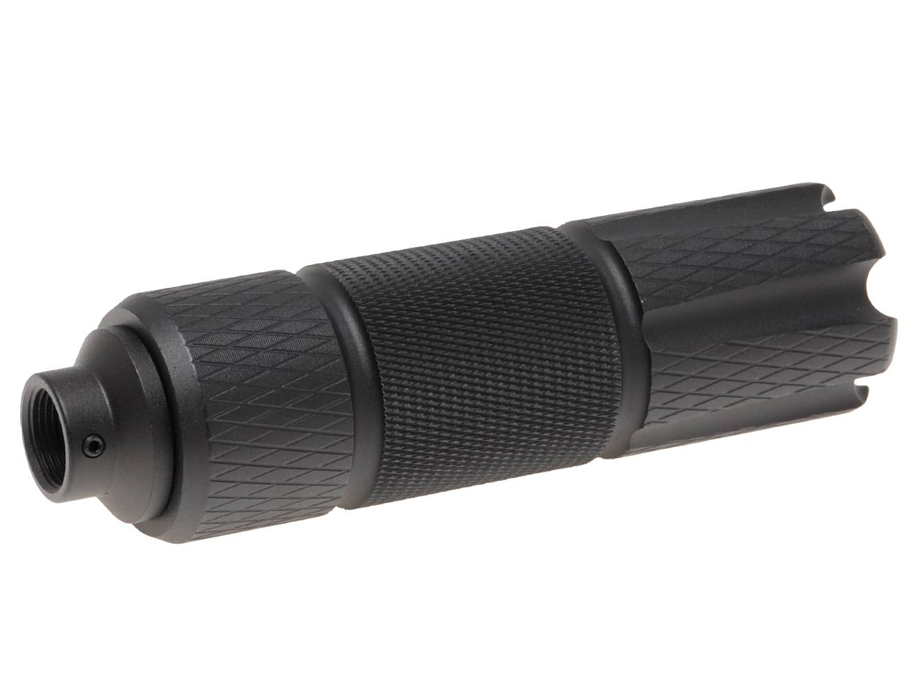 SLONG AIRSOFT 35mm*128mm アルミCNC サプレッサー for 14mmCCW [タイプ：A / B / C / D / E]