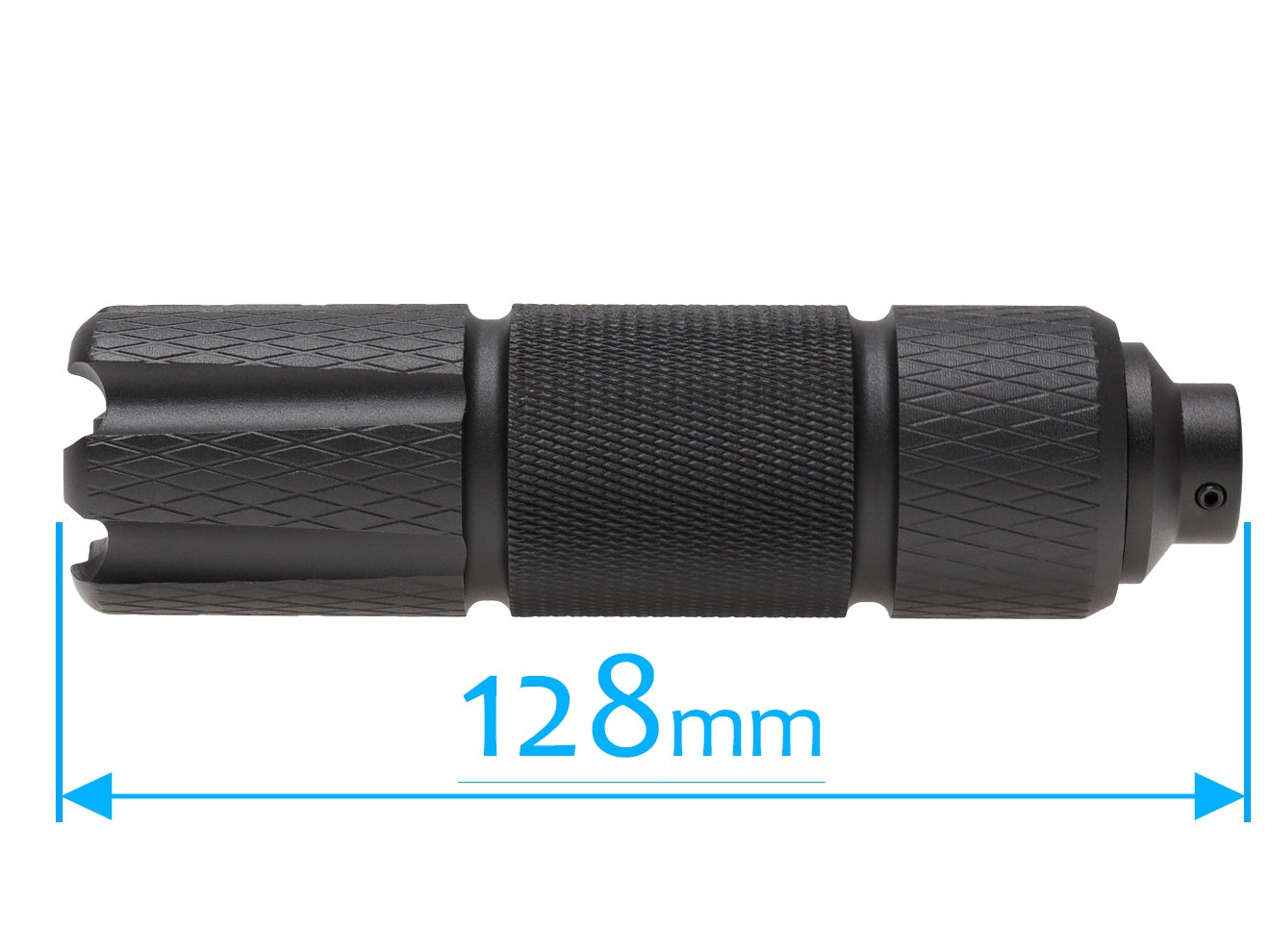 SLONG AIRSOFT 35mm*128mm アルミCNC サプレッサー for 14mmCCW [タイプ：A / B / C / D / E]