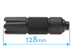 SLONG AIRSOFT 35mm*128mm アルミCNC サプレッサー for 14mmCCW [タイプ：A / B / C / D / E]