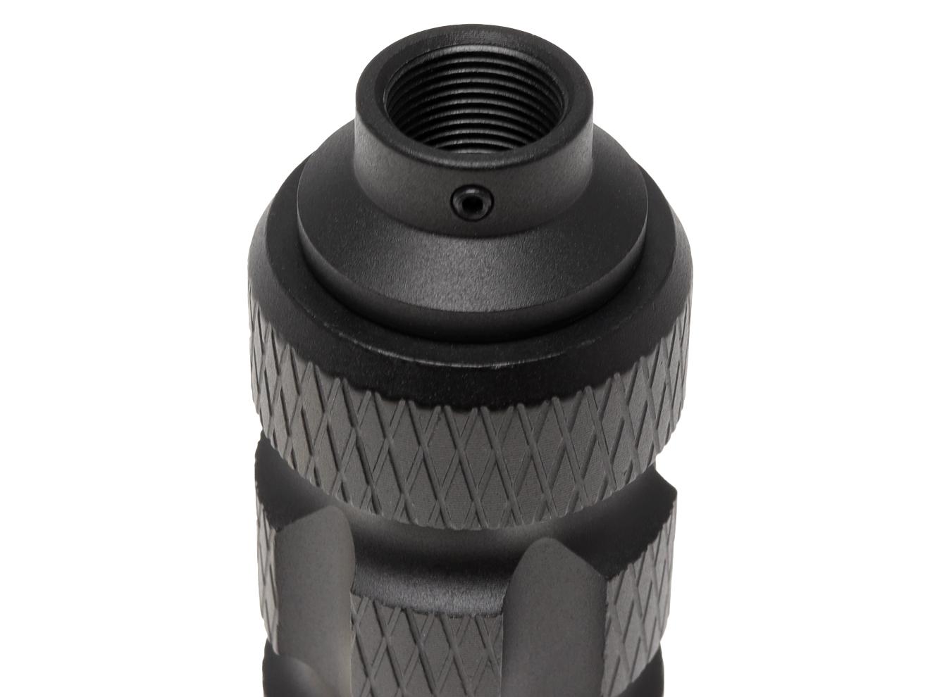 SLONG AIRSOFT 35mm*128mm アルミCNC サプレッサー for 14mmCCW [タイプ：A / B / C / D / E]