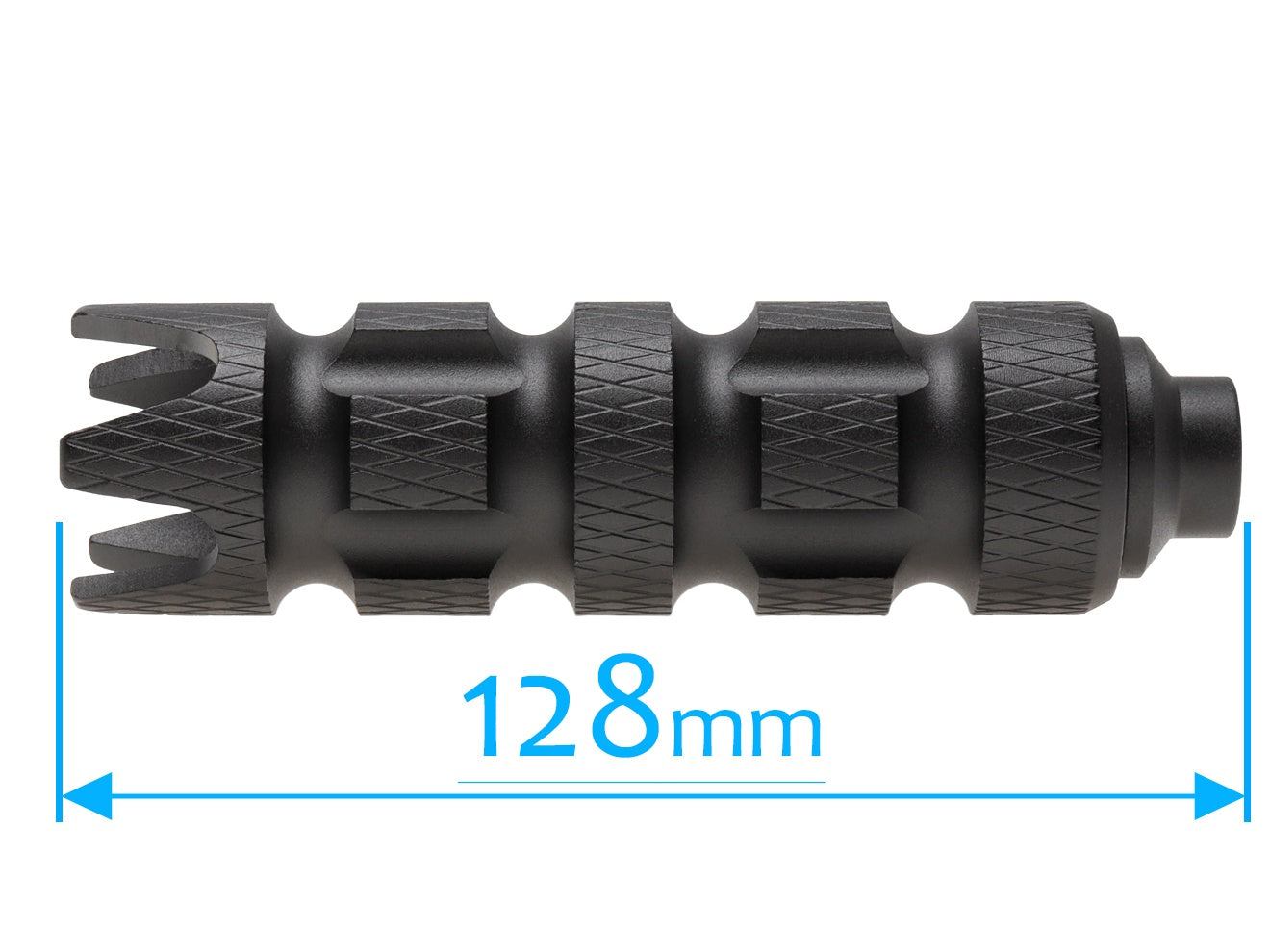 SLONG AIRSOFT 35mm*128mm アルミCNC サプレッサー for 14mmCCW [タイプ：A / B / C / D / E]