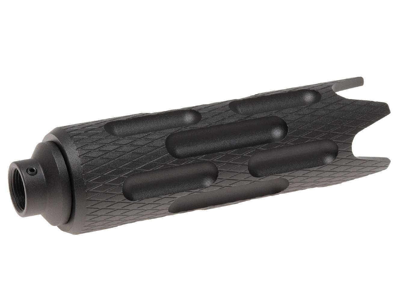 SLONG AIRSOFT 35mm*128mm アルミCNC サプレッサー for 14mmCCW [タイプ：A / B / C / D / E]