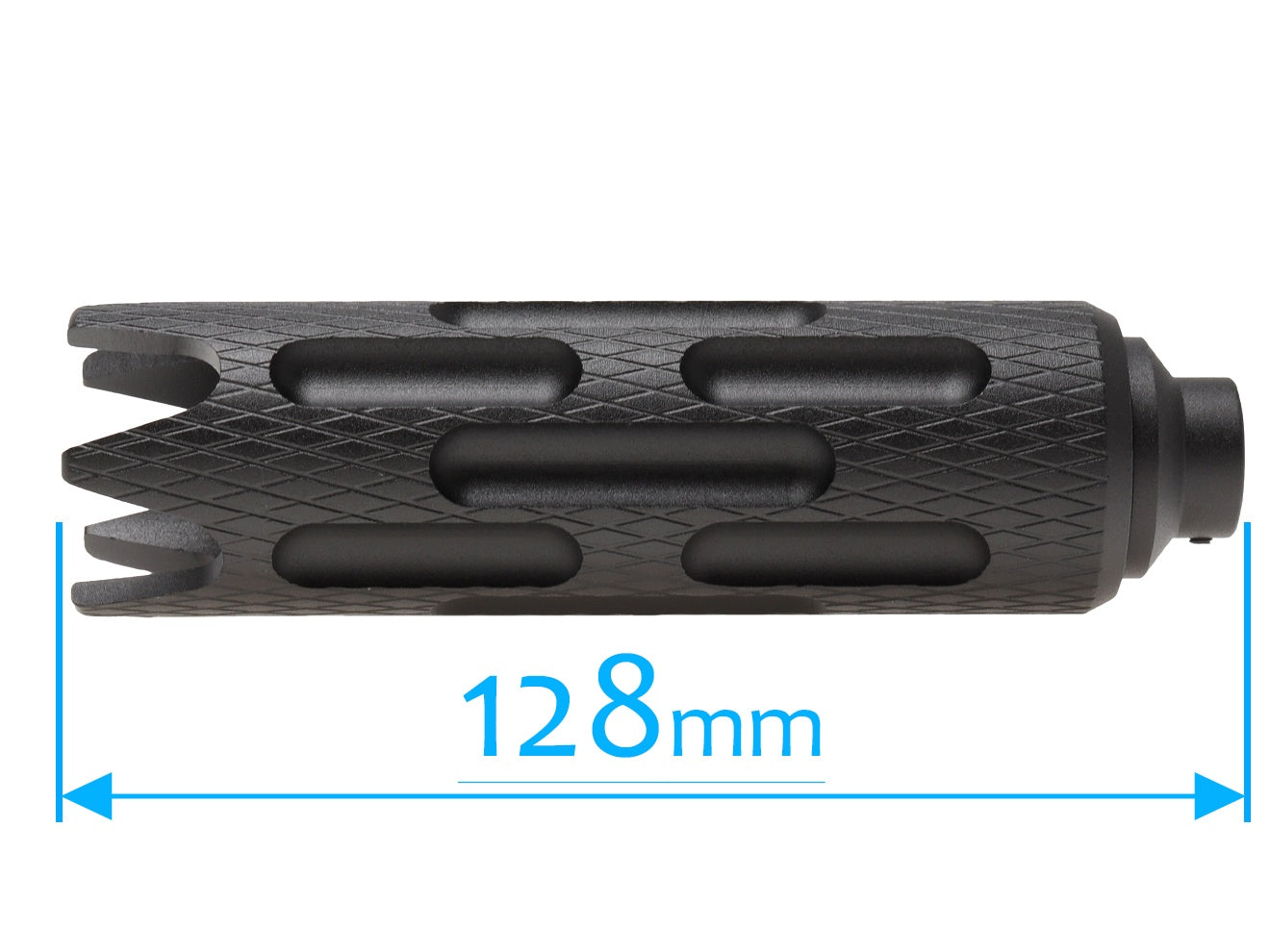 SLONG AIRSOFT 35mm*128mm アルミCNC サプレッサー for 14mmCCW [タイプ：A / B / C / D / E]