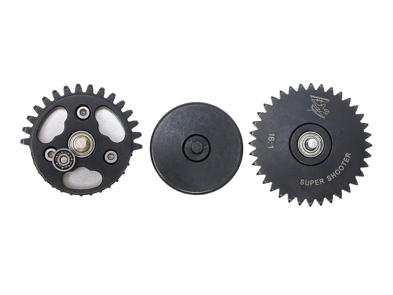 Super Shooter CNCギア 3点セット ベアリングVer [ギア比：13：1ハイスピード / 16：1ハイスピード / 18：1スタンダード]