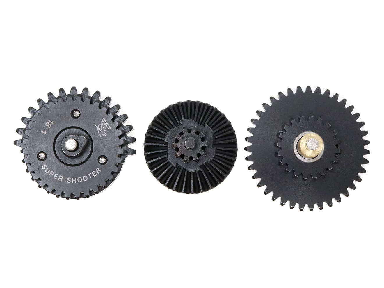 Super Shooter CNCギア 3点セット ベアリングVer [ギア比：13：1ハイスピード / 16：1ハイスピード / 18：1スタンダード]