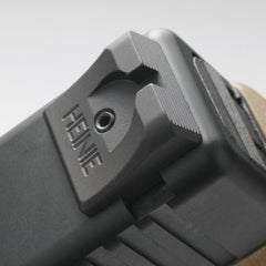 DETONATOR HEINIE Slant Proタイプ フロント&リアスチールサイト マルイGBB [適合：XDM / GLOCK / HK]