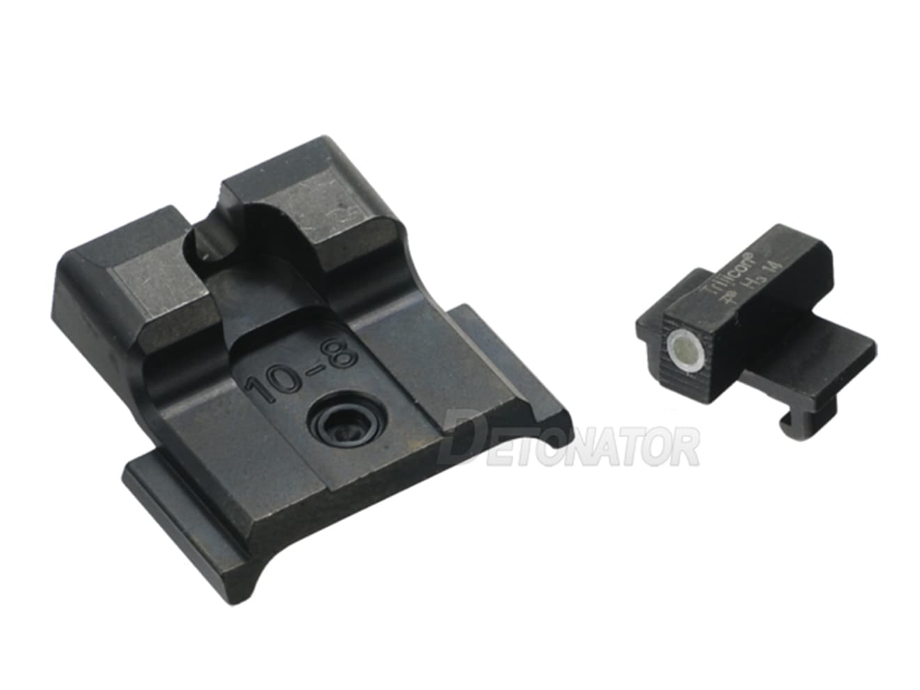 DETONATOR 10-8タイプ フロント&リアスチールサイト [適合：MEU / GLOCK / M&P9]