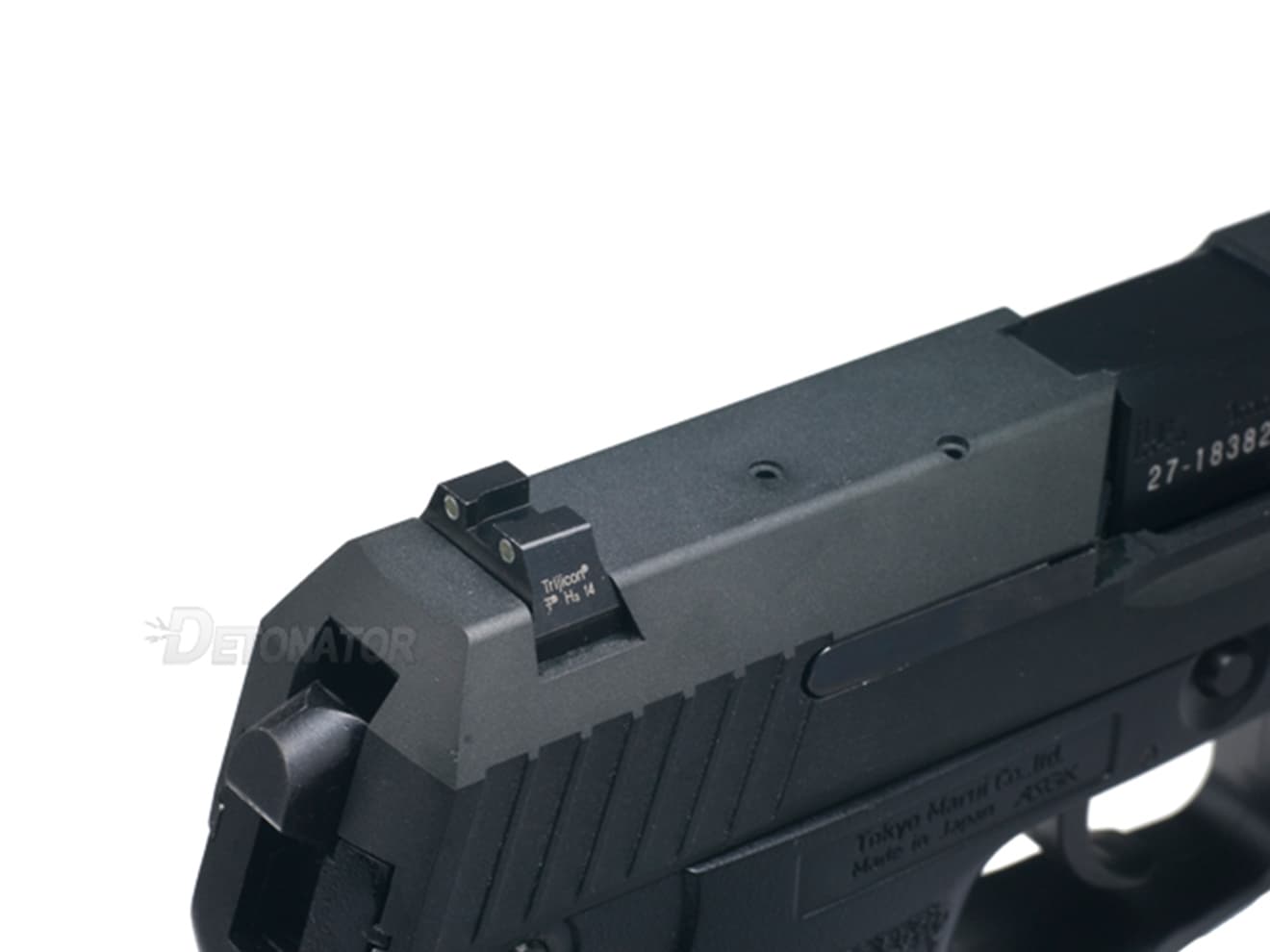 DETONATOR Trijicon フロント&リアスチールサイト マルイ GBB [タイプ・適合：SP-01・XDM / GL-11・GLOCK / GL-01・GLOCK / GL-201・GLOCK / HK-11・HK45 / HK-08・USP / SG-01・P226]