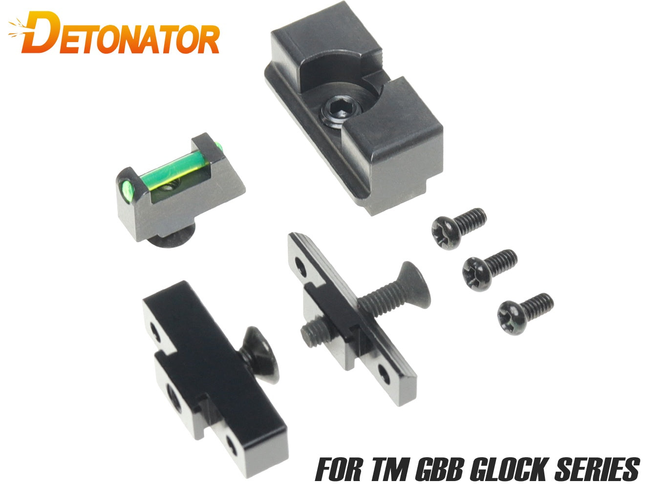 DETONATOR TTI MOS スタンダードタイプ スチールサイトセット[東京マルイ GBB グロック Gen3/4/5用]