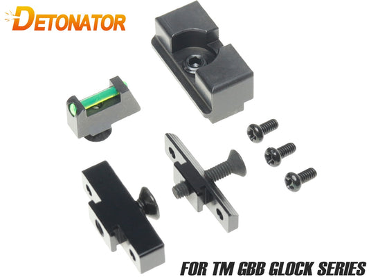 DETONATOR TTI MOS スタンダードタイプ スチールサイトセット[東京マルイ GBB グロック Gen3/4/5用]