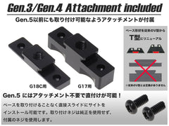 DETONATOR TTI MOS スタンダードタイプ スチールサイトセット[東京マルイ GBB グロック Gen3/4/5用]