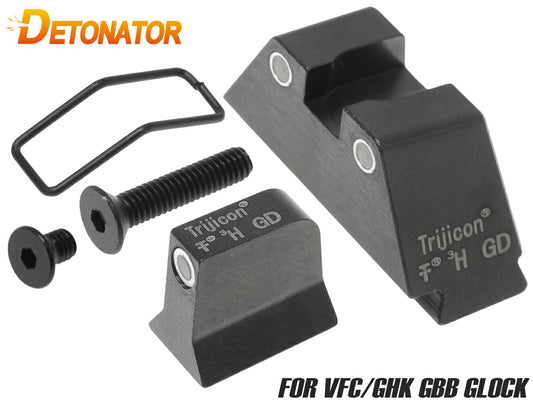 DETONATOR スチールサイト Trijicon GL-201 VFC/GHK GLOCK対応(2025Ver)