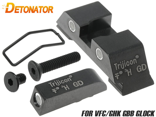 DETONATOR スチールサイト Trijicon GL-01 VFC/GHK GLOCK対応(2025Ver)