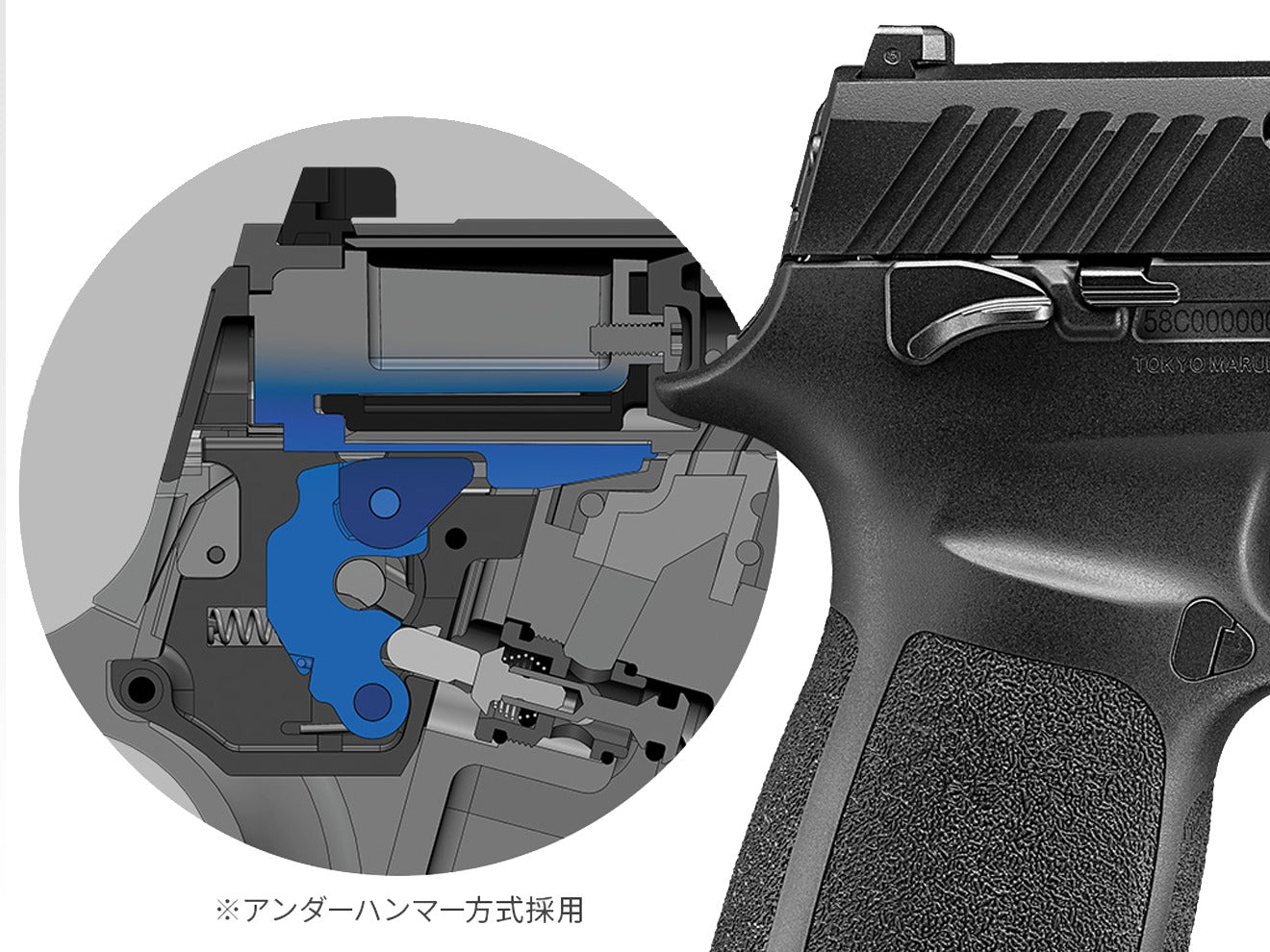 東京マルイ ガスブローバックガン P320 フルサイズ エアガン本体
