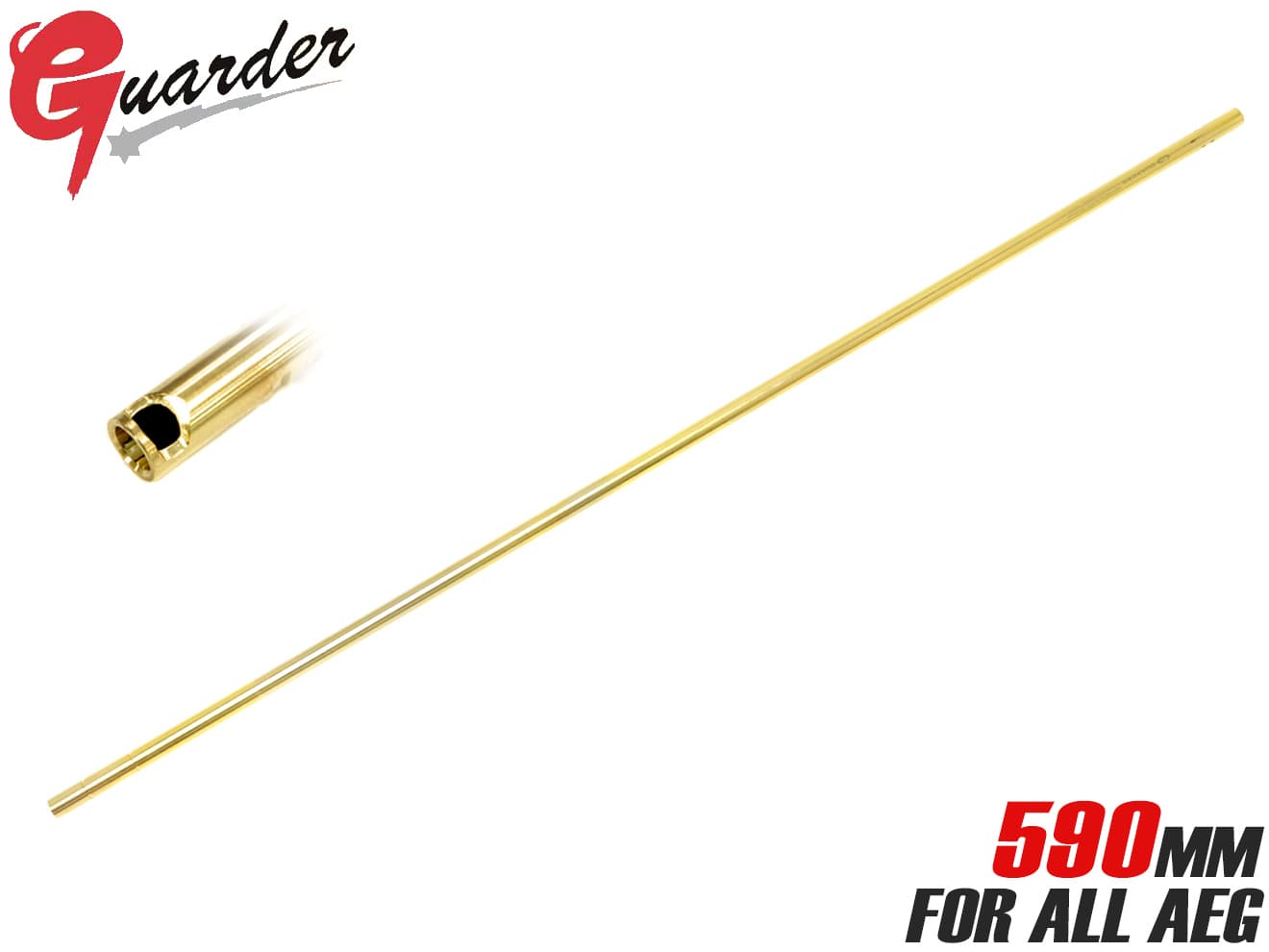 GUARDER Φ6.02 精密インナーバレル AEG 電動ガン用 [長さ：300mm / 363mm / 455mm / 469mm / 500mm / 550mm / 590mm]