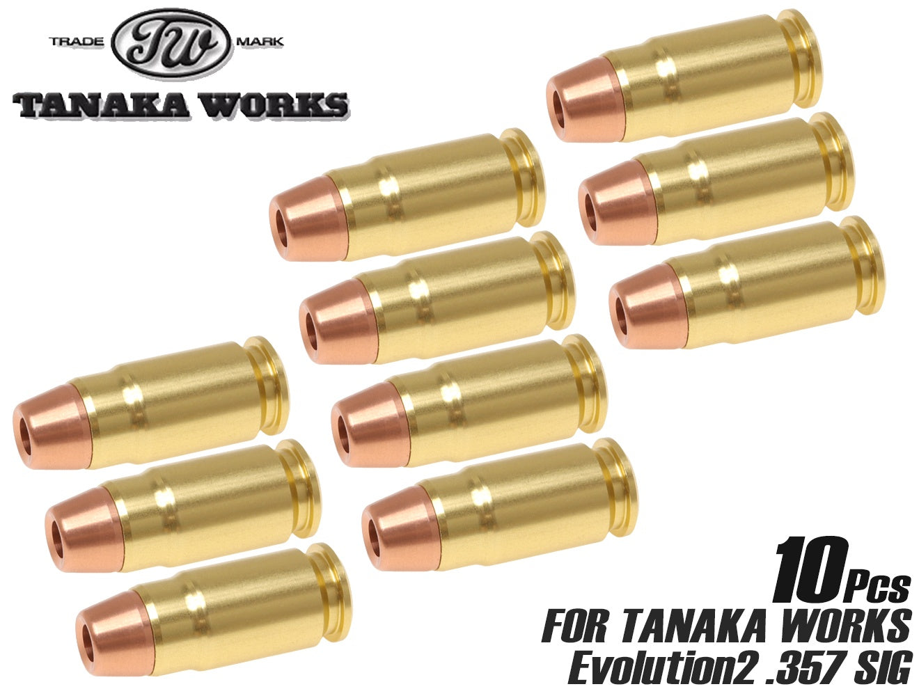 タナカワークス Evolution2 快音カートリッジ 10発セット [サイズ：9mmParabellum / .357 SIG]