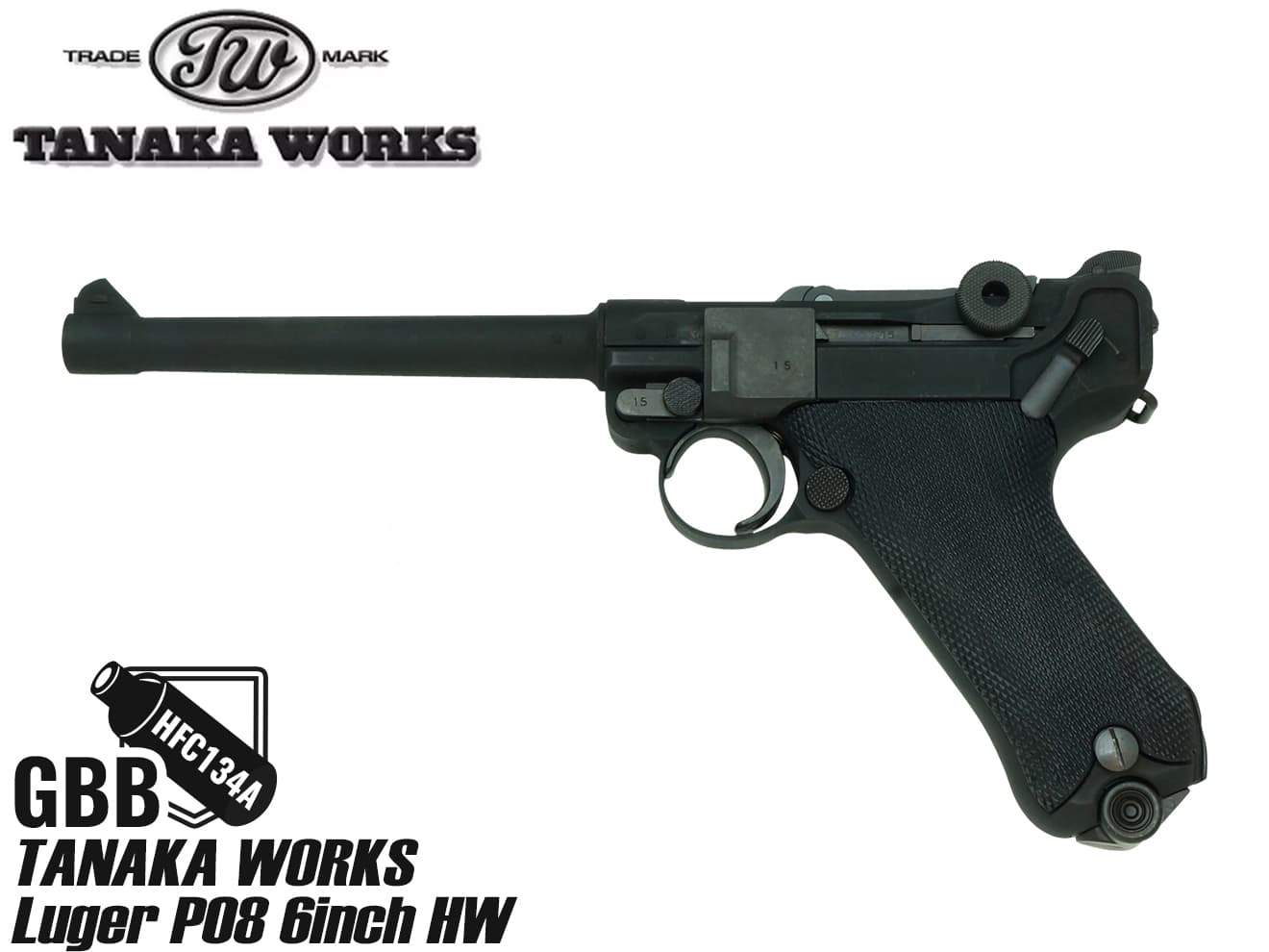 タナカワークス GBB Luger P08 4inch HW Mauser S/42 Code K Date 1934 