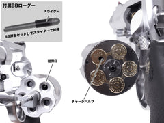 タナカワークス ガスガン S&W M500 ステンレスフィニッシュ ペガサスVer2 [サイズ：8-3/8インチ / 3+1インチ / PC 6.5インチ / PC 10.5インチ]