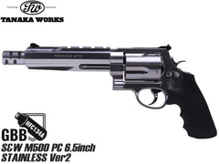 タナカワークス ガスガン S&W M500 ステンレスフィニッシュ ペガサスVer2 [サイズ：8-3/8インチ / 3+1インチ / PC 6.5インチ / PC 10.5インチ]