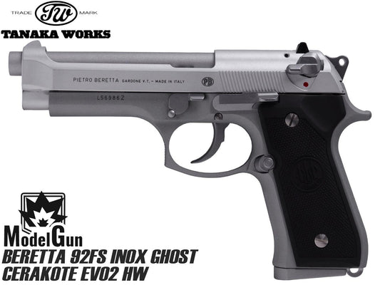 タナカワークス モデルガン 92FS INOX Ghost セラコート Evolution2 HW