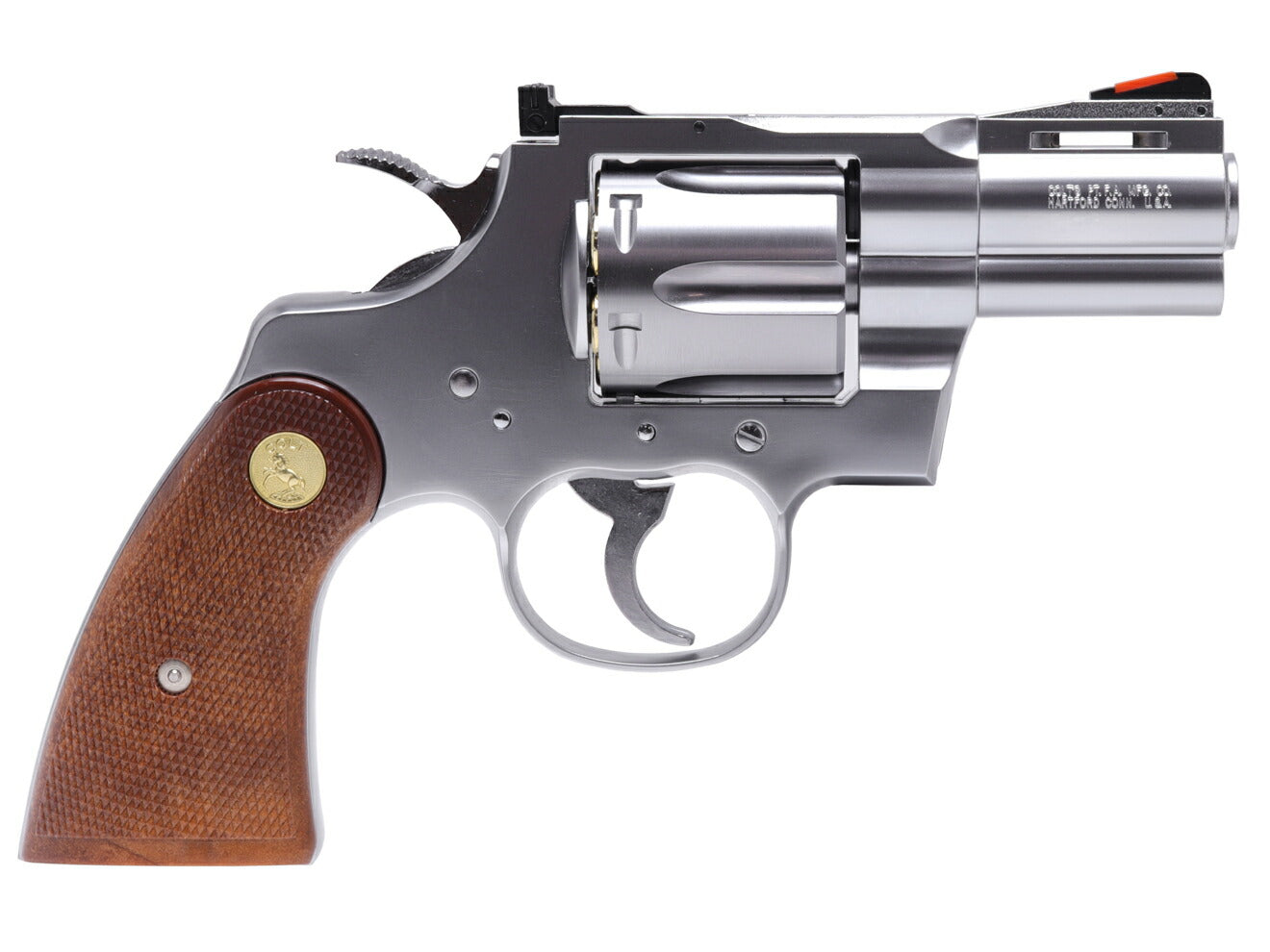 タナカワークス ガスガン COLT パイソン 357 R-model ステンレスフィニッシュ 本体 [サイズ：2.5インチ / 3インチ / 4インチ / 6インチ]