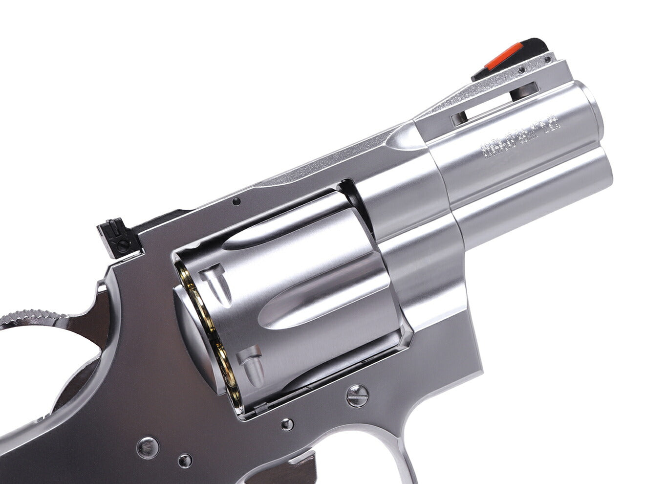 タナカワークス ガスガン COLT パイソン 357 R-model ステンレスフィニッシュ 本体 [サイズ：2.5インチ / 3インチ / 4インチ / 6インチ]
