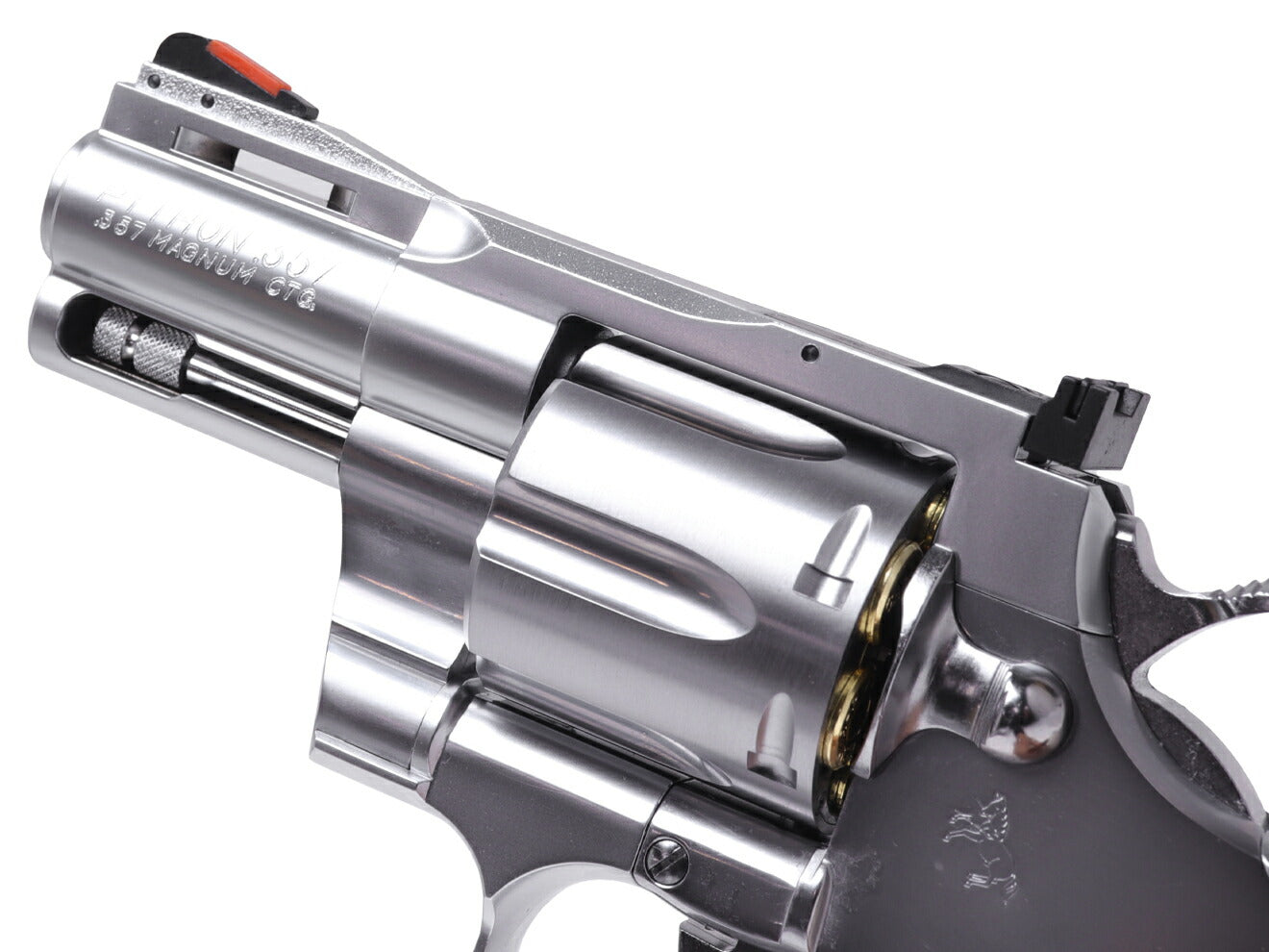 タナカワークス ガスガン COLT パイソン 357 R-model ステンレスフィニッシュ 本体 [サイズ：2.5インチ / 3インチ / 4インチ / 6インチ]