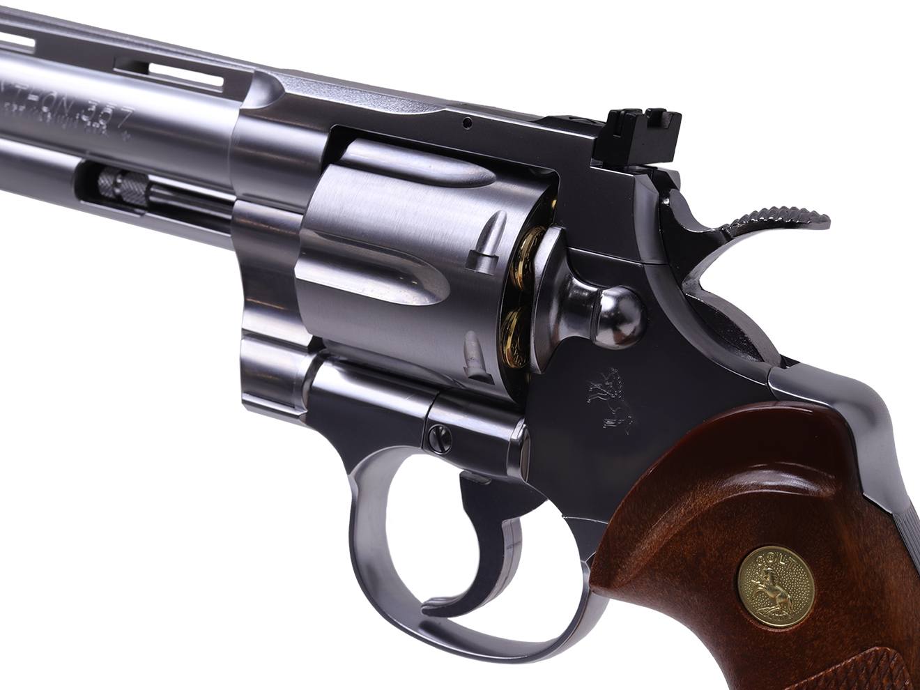 タナカワークス ガスガン COLT パイソン 357 R-model ステンレスフィニッシュ 本体 [サイズ：2.5インチ / 3インチ / 4インチ / 6インチ]