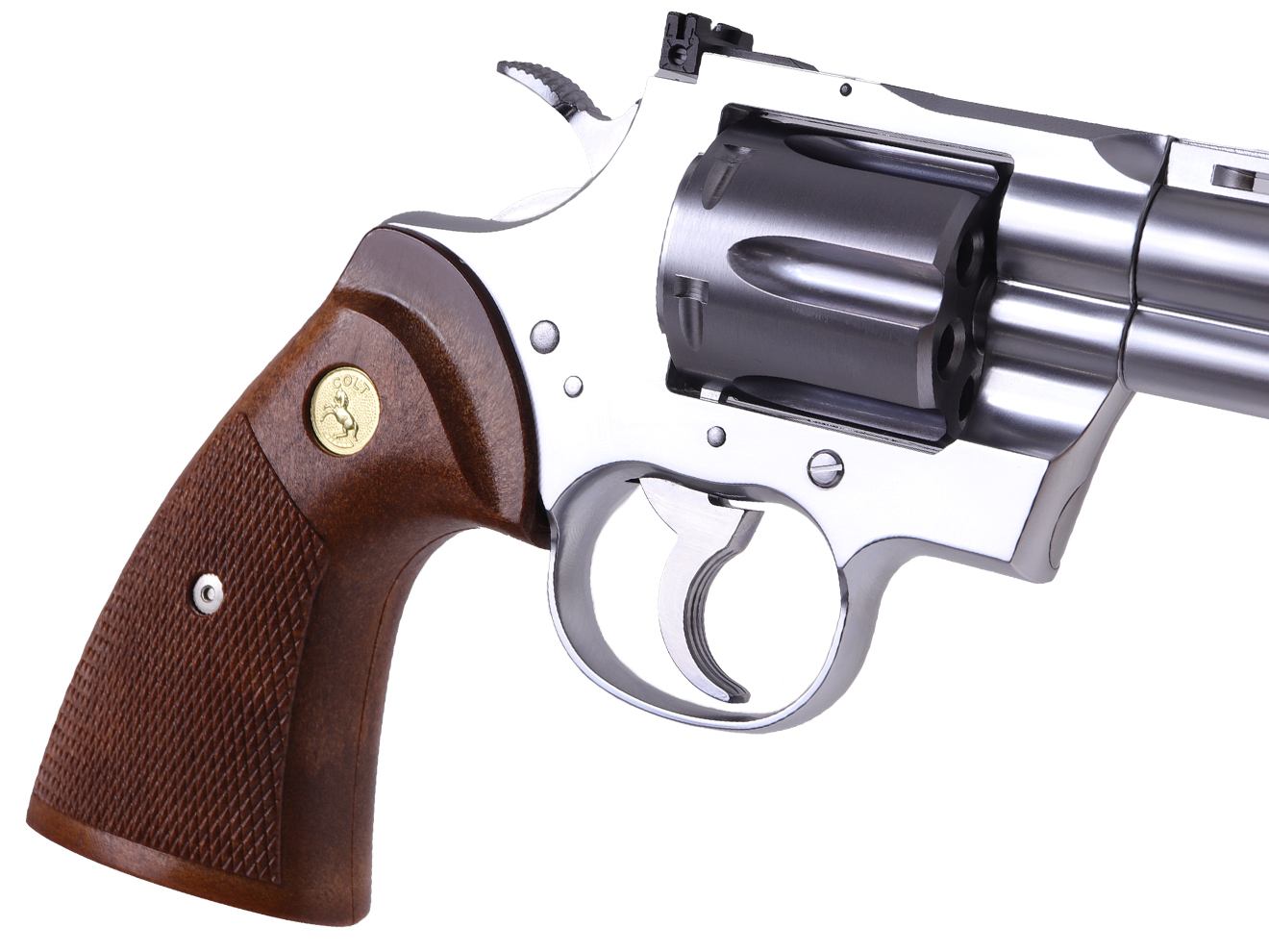 タナカワークス ガスガン COLT パイソン 357 R-model ステンレスフィニッシュ 本体 [サイズ：2.5インチ / 3インチ / 4インチ / 6インチ]