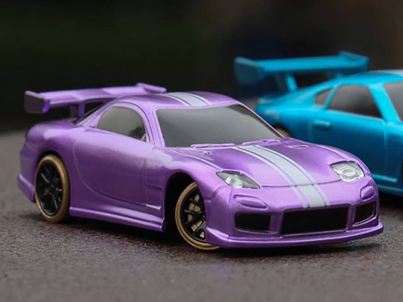 TURBO RACING 1/76スケール ドリフトカー [車種：C64ブルー / C65シルバーグレー / C61パープル]