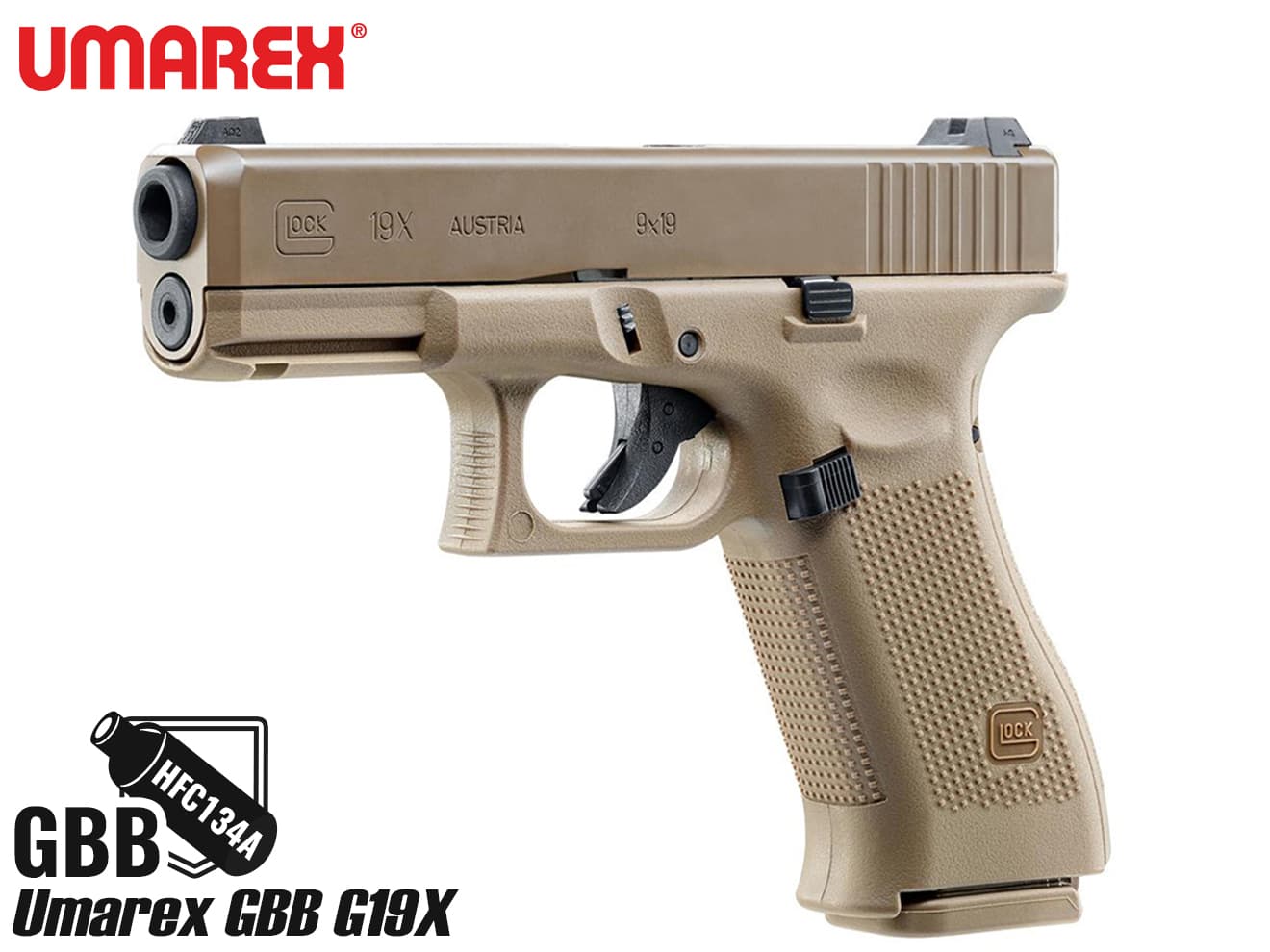 Umarex ガスブローバックハンドガン G19 X TANカラー