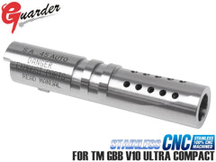 GUARDER ステンレスCNC アウターバレル for マルイ V10  [カラー：ブラック / シルバー]