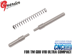 GUARDER ステンレスCNC プランジャーピンセット for マルイ V10 [カラー：ブラック / シルバー]