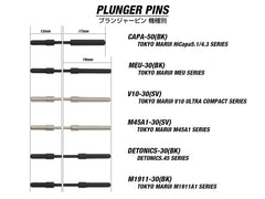 GUARDER ステンレスCNC プランジャーピンセット for マルイ V10 [カラー：ブラック / シルバー]