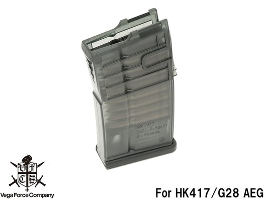 VFC HK417/G28 AEG用 Mid-Capマガジン 100連 [カラー：ブラック / TAN]
