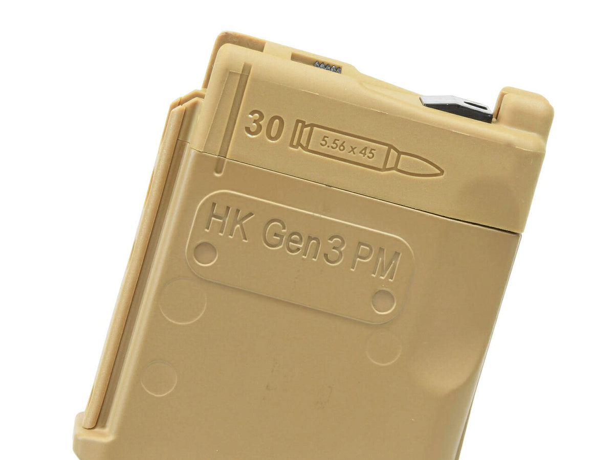 Umarex HK416GBBR共通 HK Gen.3 30連スペアマガジン (HKmarking) BK [VFC OEM] [カラー：ブラック / RAL8000]
