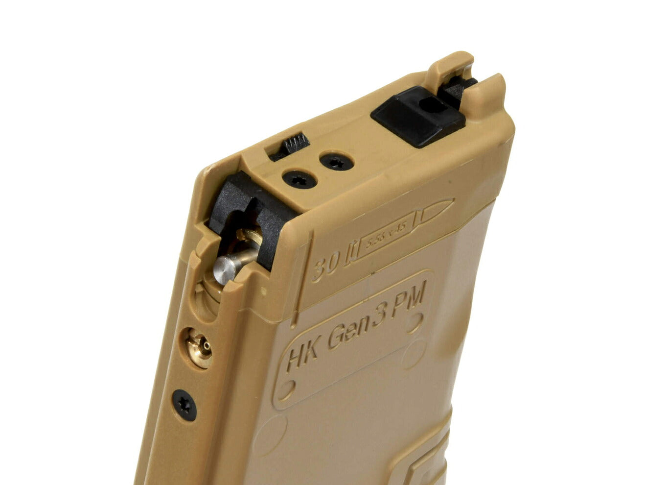 Umarex HK416GBBR共通 HK Gen.3 30連スペアマガジン (HKmarking) BK [VFC OEM] [カラー：ブラック / RAL8000]