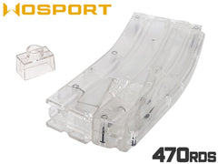 WoSporT 5.56マガジン型 BBローダー 470Rds [カラー：ブラック / ブルー / クリア / グリーン / ピンク / イエロー]
