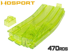 WoSporT 5.56マガジン型 BBローダー 470Rds [カラー：ブラック / ブルー / クリア / グリーン / ピンク / イエロー]