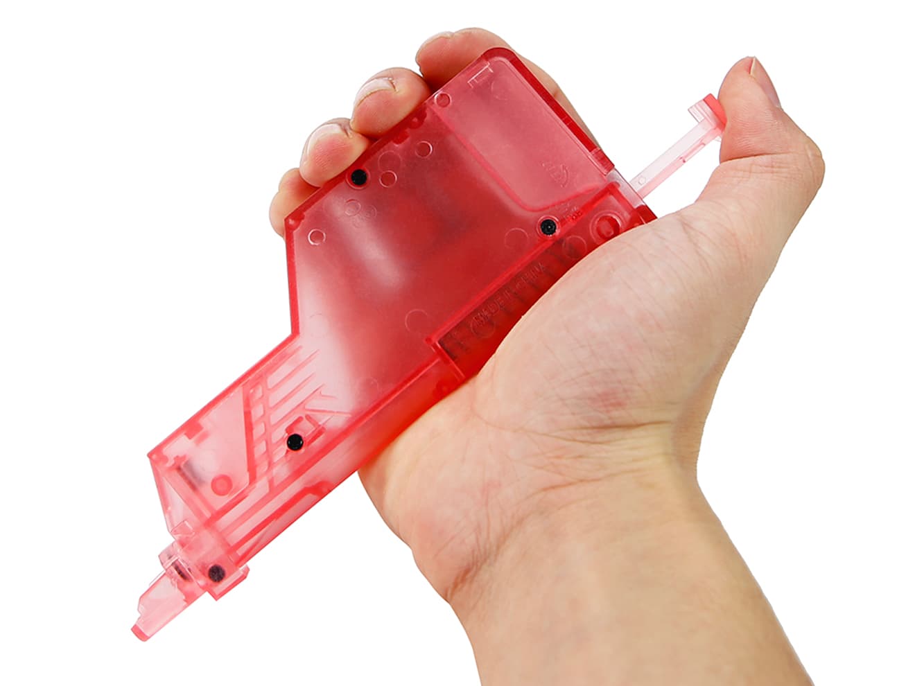 WoSporT ピストルマガジン型 ラージBBローダー 155Rds [カラー：ブラック / ブルー / クリア / グリーン / ピンク / イエロー]