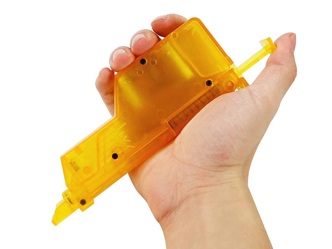 WoSporT ピストルマガジン型 ラージBBローダー 155Rds [カラー：ブラック / ブルー / クリア / グリーン / ピンク / イエロー]