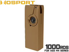 WoSporT ハイスピード リールBBローダー 1000Rds M4 [カラー：ブラック / クリア / コヨーテ / スモーク / クリアブルー / スモークイエロー / レッド / タン]