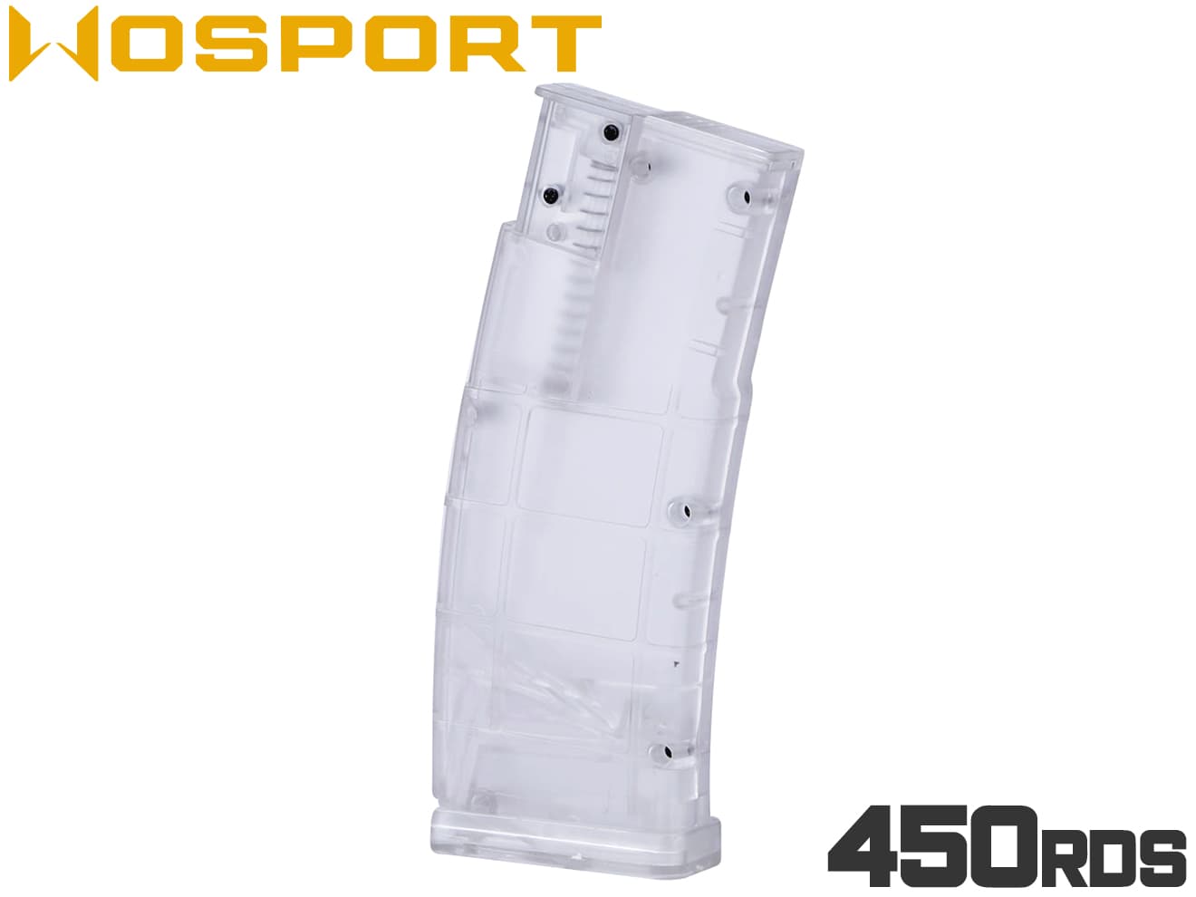 WoSporT P-MAG型 BBローダー 450Rds [カラー：ブラック / ブルー / クリア / グリーン]