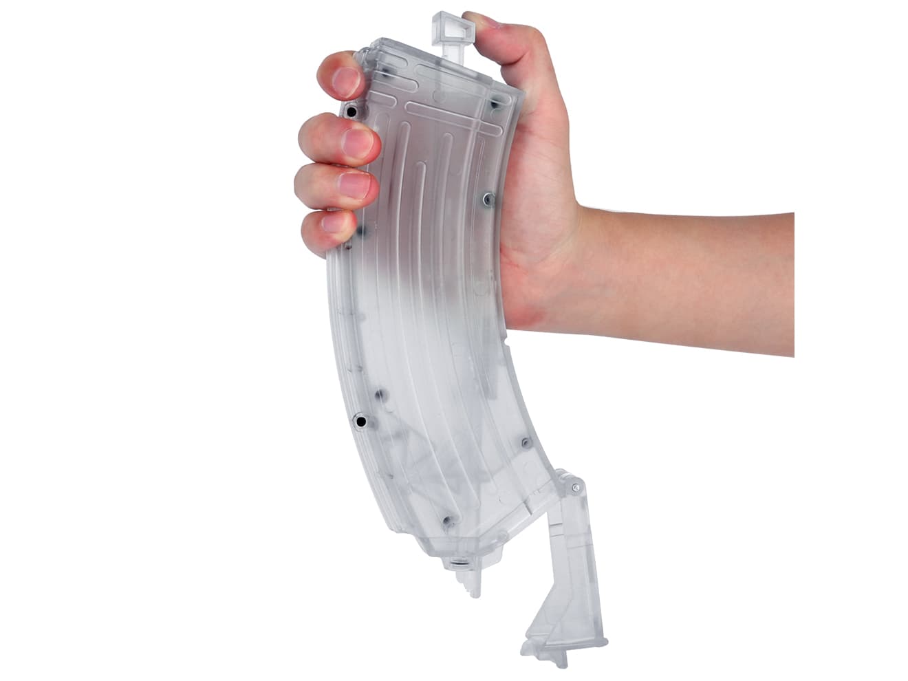 WoSporT AKマガジン型 BBローダー 440Rds [カラー：ブラック / クリア]