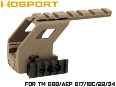 WoSporT レールマウント for GLOCK [カラー：ブラック / タン]