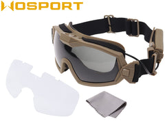 WoSporT タクティカル アンチフォグ ファンゴーグル [カラー：BK / TAN]