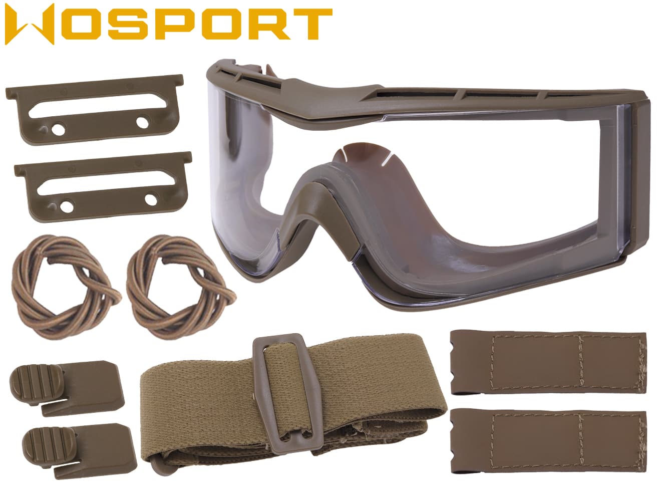 WoSporT W810 3WAY タクティカルゴーグル [カラー：BK / OD / TAN]