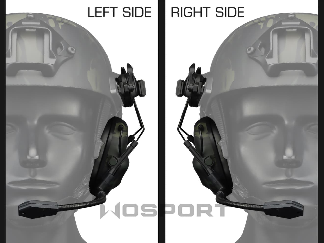 WoSporT Gen5 タクティカル ヘッドセット for ヘルメット(ARC) [カラー：BK / TAN]